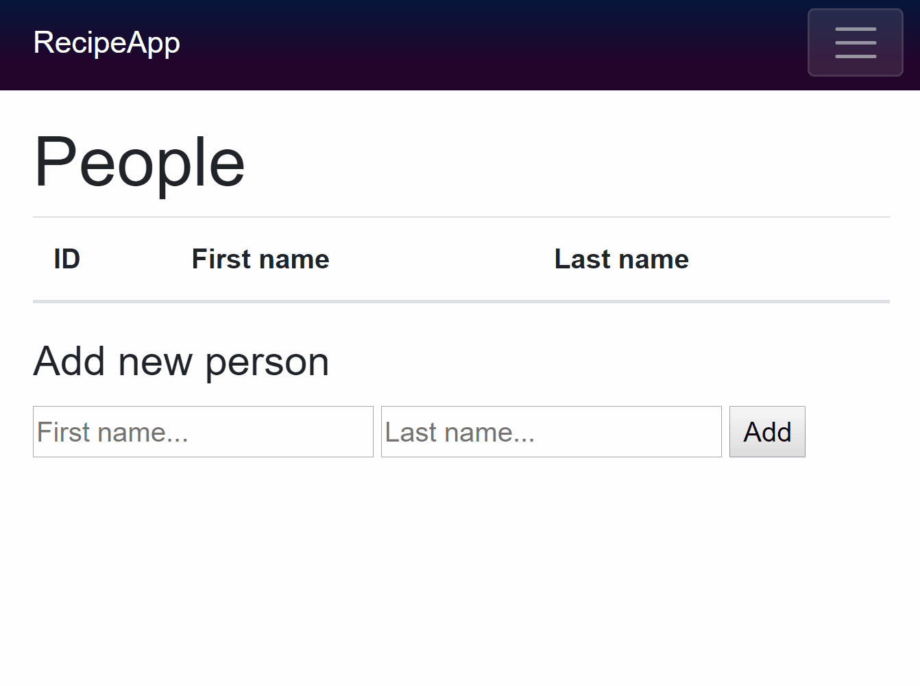 Adding people
