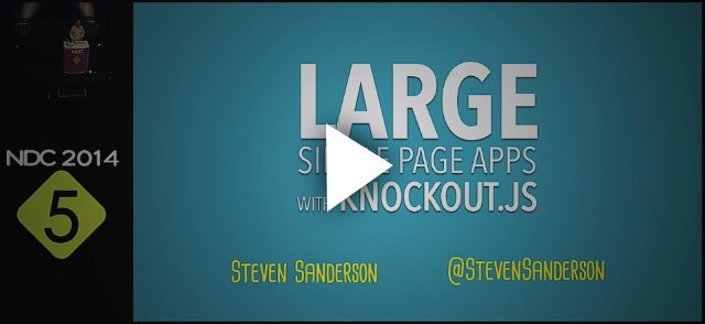 Architecting large Single Page Applications with Knockout.js